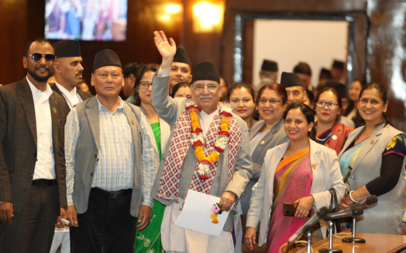 प्रधानमन्त्री पुष्पकमल दाहालले चौथो पटक पाए विश्वासको मत