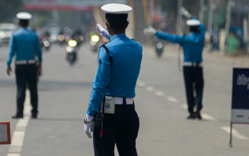 काठमाडौंमा ट्राफिक नियम तोड्नेविरुद्ध कडाइ, २० लाख राजस्व संकलन