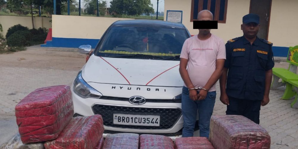 पर्सामा ठूलो परिमाणको गाँजा बरामद, भारतीय चालक पक्राउ