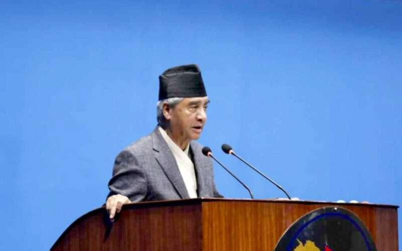 राजनीतिक स्थिरताका निम्ति संसद्को पहिलो र दोस्रो दल मिलेर सरकार बनाइएको हो : कांग्रेस सभापति शेरबहादुर देउवा