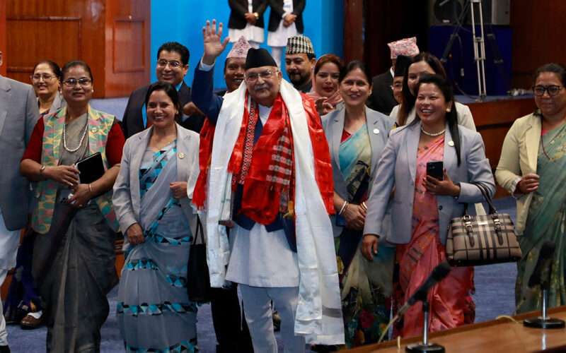 प्रधानमन्त्री केपी शर्मा ओलीले प्रतिनिधिसभामा पाए दुई तिहाईको विश्वास मत