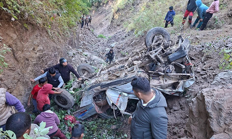 पाल्पामा जिप दुर्घटना: ३ जनाको मृत्यु, ८ जना घाइते