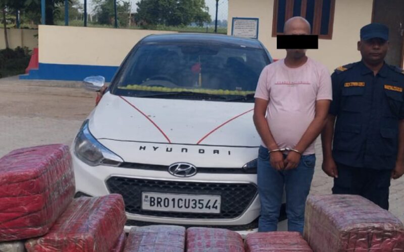 पर्सामा ठूलो परिमाणको गाँजा बरामद, भारतीय चालक पक्राउ