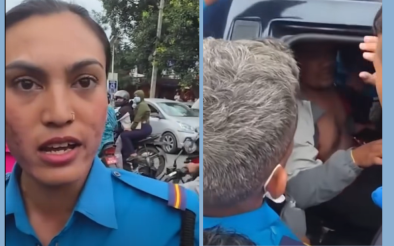 आकाशे पुल प्रयोग गर्न सुझाउँदा प्रहरी जवानमाथि हातपात