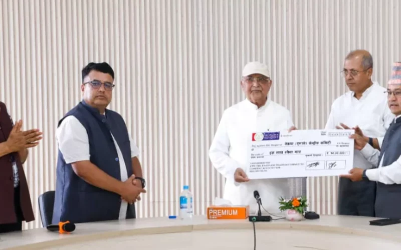 रसुवा बाढीपीडितलाई राहत नपुगेको ओलीको गुनासो