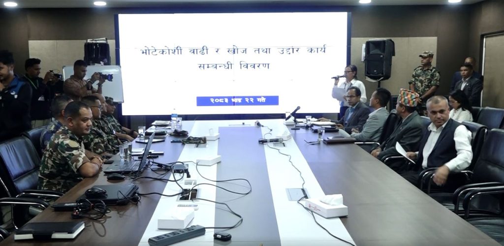 १२१ जना सुरुङभित्र फसेको तथ्य देखिन्छ : नेपाली सेना